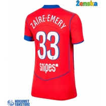 Paris Saint-Germain Warren Zaire-Emery #33 Rezervni Dres za Ženska 2025-26 Kratak Rukav